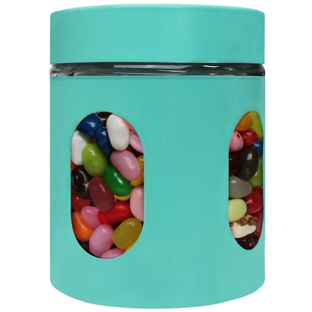 Blue Donuts Blue Donut 21oz Stainless Steel Storage Canister with Window Turquoise BD3927170